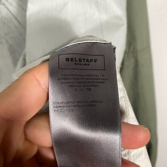 Belstaff Talbrook Zip Shirt Jacket Light Green - Picture 9 of 13
